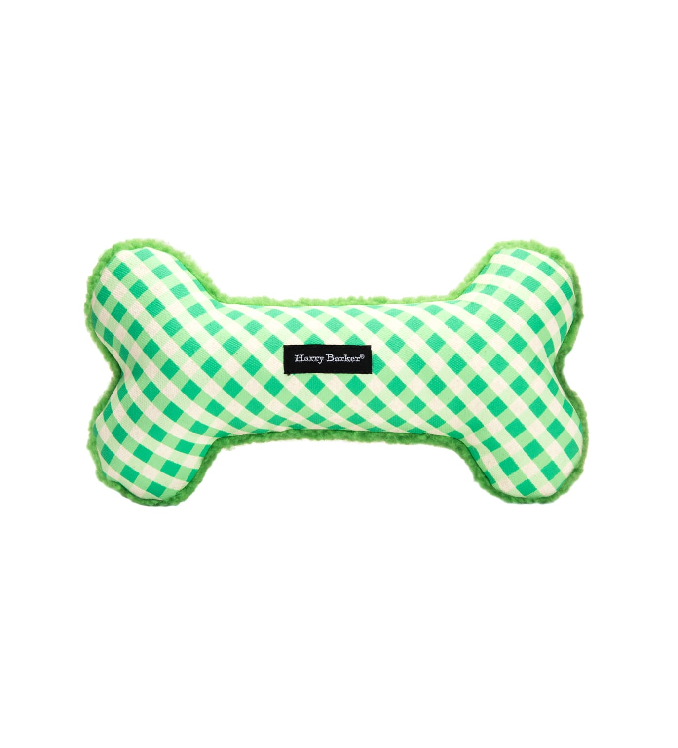 Harry Barker Gingham Bone Canvas Dog Toy Mooshiepets