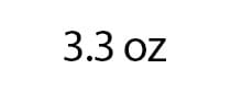 3.3 oz