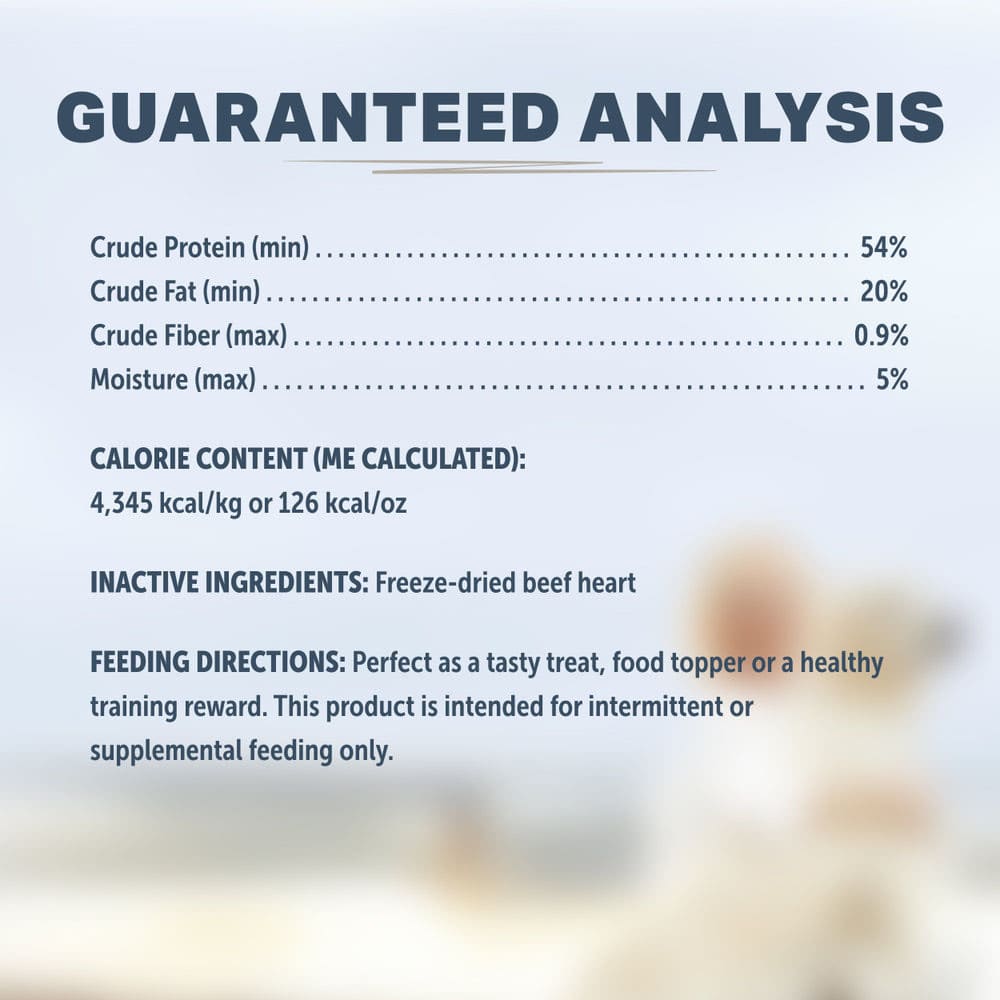 Four Leaf Rover BEEF HEART Freeze-Dried Treats for Dogs