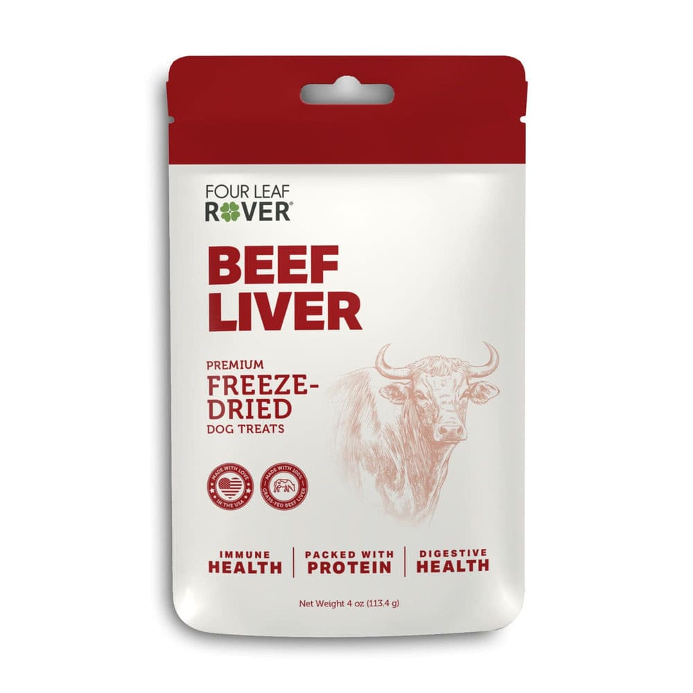 Four Leaf Rover BEEF LIVER Freeze-DriedTreats for Dogs