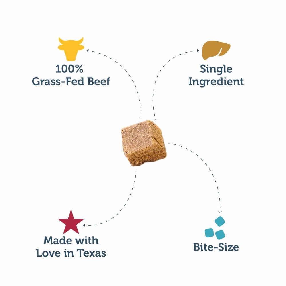 Four Leaf Rover BEEF LIVER Freeze-DriedTreats for Dogs