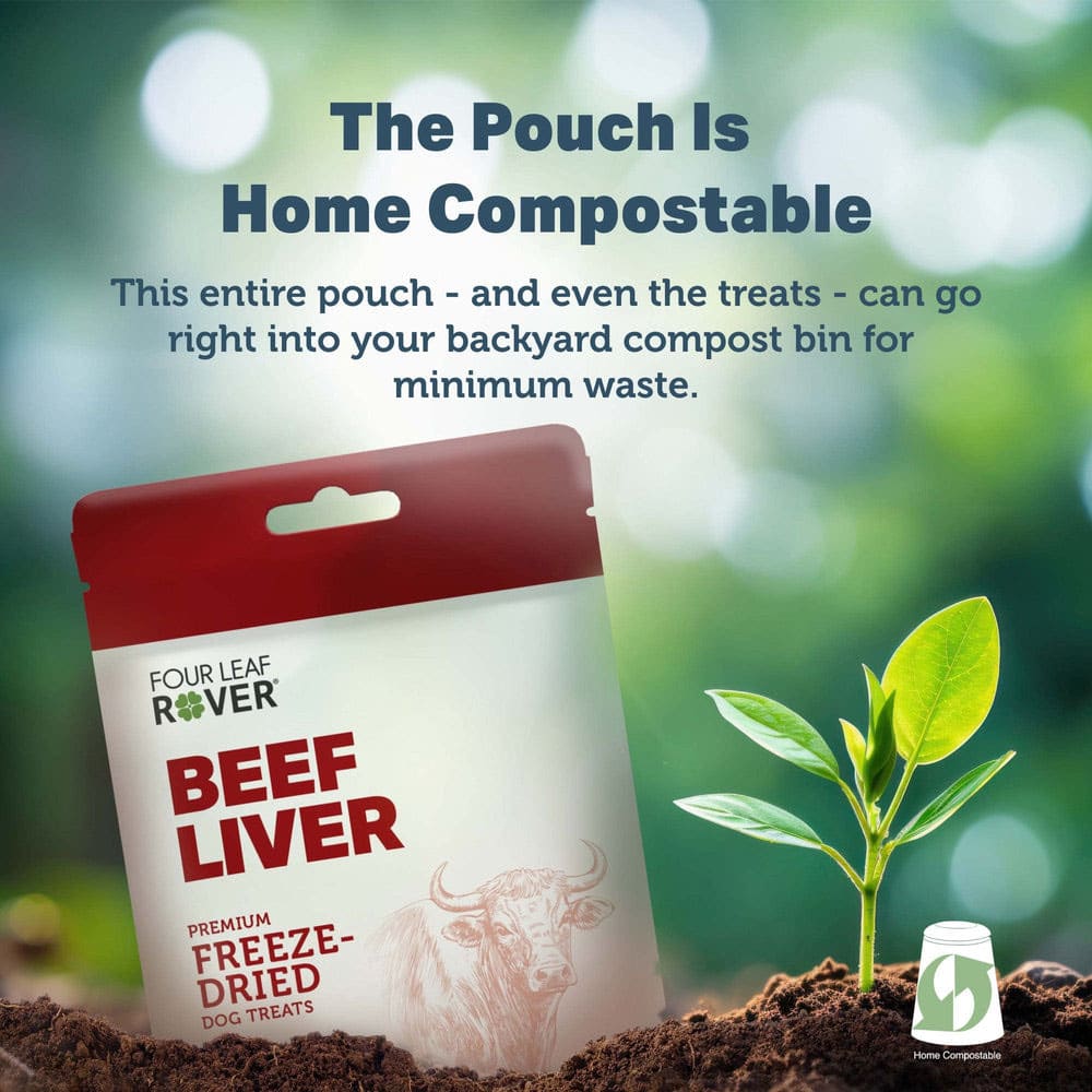 Four Leaf Rover BEEF LIVER Freeze-DriedTreats for Dogs